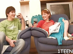 Asiatique, Femelle, Hd, Rousse roux, Russe, Adolescente, Nénés