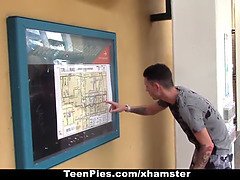 18 años, Rubia, Novio, Atrapados, Hd, Público, Afeitado, Tetas