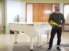 Perfect ebony ass meets hard penis for ass fuck