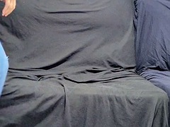 Punching deep into the hot ass of the submissive wife with the greedy big ass taking amateur anal cumshot