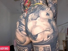 素人, アスtoマウス, デカ尻, 下着, 熟年, 淫乱熟女, 母, タトゥー