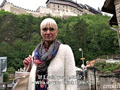 Blonde Guides Outdoor Czech Streets Pounding