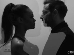 Pijpbeurt, Bruinharig, Vingeren, Likken, Masturbatie, Kousen, Tiener, Tieten likken