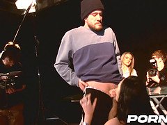 British slut Carla Mai's amazing casting debut with cumshot and doggy-style action