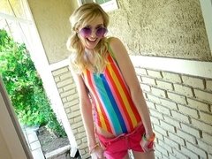 Blond, Pijpbeurt, Hondjeshouding, Fetisj, Handbeurt, Mager, Strippen, Tiener