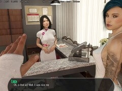 3d, ゲーム, アウトドア, 小柄, 赤毛, 姉妹, スカート