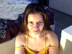 素人, デカチン, フェラチオ, ドレス, ロシア人, 奴隷