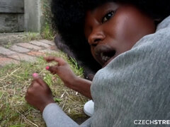 Cute Black Girl gets wild in first POV fuck with George Glass
