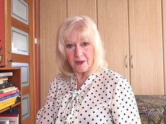 素人, デカパイ, ブロンド, イギリス人, お婆さん, 淫乱熟女, 母, 禁句
