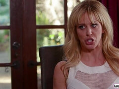 デカパイ, ブロンド, レズビアン, オナニー, オマンコ, 義母, 禁句, オッパイの