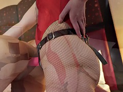 素人, お尻, デカ尻, 着衣女と全裸男, フェムドム, フェティッシュ, 淫乱熟女, 穴開きパンティ