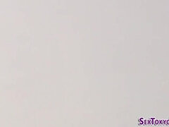 Asiatisch, Tussi, Fingern, Hd, Japanische massage, Öffentlich, Student, Uniform