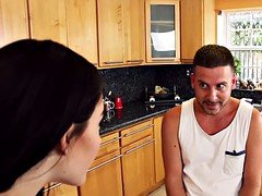 Tony feeds Anya and Jenna his big cock