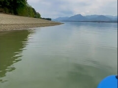 Strand, Pijpbeurt, Gevangen, Sperma, Tsjechisch, Buiten, Openbaar, Kut duiken