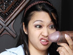 Asiatisch, Grosser arsch, Grosser schwanz, Blasen, Schwanzloch, Handjob, Lecken, Masturbation