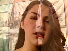 Pijpbeurt, Sperma shot, Sperma in gezicht, Italiaans, Tietenklus