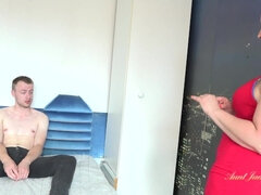 Tante, Grosser arsch, Grosse titten, Blondine, Blasen, Britisch, Hd, Natürlichen titten