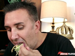 浮気者, チン, ヨーロピアン, フェティッシュ, なめる, ラフ, ショートヘア, オッパイの