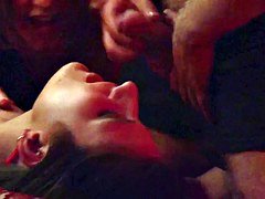 美女, ゲーム, グループ, オージー, スインガー