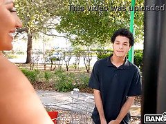 フェラチオ, 茶髪の, バック, 異人種間, 淫乱熟女, オマンコ, 馬乗り, 剃毛