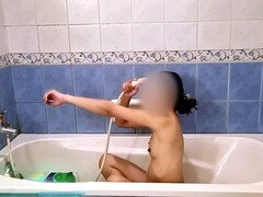 Asiático, Cuarto de baño, Universidad, Masturbación, Ducha, Inodoro