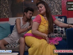 Big ass Indian housewife gets a hard fuck and a cumshot in lingerie