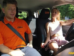 Alexis Crystal Ignites Wild Passion in Driving