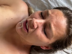 Leie, Spermaladung, Aufs gesicht abspritzen, Frau, Behaart, Hd, Selbstgemacht, Weibliche ejakulation