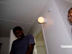 Enthousiasteling, Anaal, Grote kont, Grote lul, Zwart, Douche