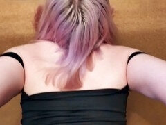 Teen seduces boyfriend for hardcore anal sex - Creampie finale