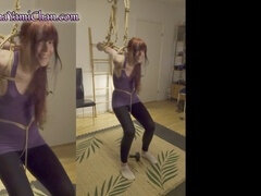 Predicament bondage, shibari, pov