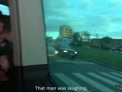 Leie, Grosser schwanz, Blondine, Auto, Spermaladung, Brille, Im freien, Muschi