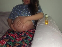 Leie, Asiatisch, Grosse titten, Blondine, Blasen, Schwanz, Pov, Schwanger