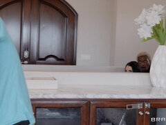 Américain, Grosse bite, Sucer une bite, Plantureuse, Léchez, Seins naturels, Chatte, Nénés