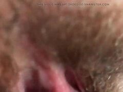 Anna Shpilman Huge Cumshot Creampie in Hairy Pussy Close Up