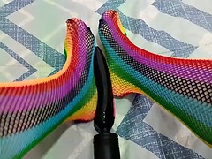 Amateur, Noir ébène, Fétiche, Fétiche des pieds, Lesbienne, Nylon, Collant, Jarretelles