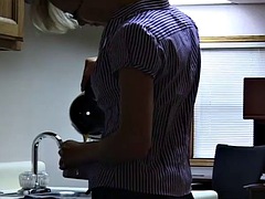 Amateur, Masturbation, Bureau, Secrétaire, Douche, Solo, Adolescente, Nénés