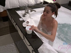 素人, 茶髪の, クリトリス, 女, 指いじり, オーガズム, ハメ撮り, 剃毛