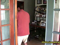 舐める尻, 模索, グループ, なめる, オージー, オマンコ, タトゥー, 三人