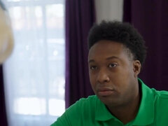 Zwart, Rondborstig, Bedriegen, Sperma shot, Hardcore, Interraciaal, Rijpe lesbienne, Tieten likken