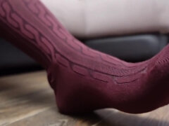 Asiatisch, Füsse, Frau, Fußfetisch, Nylon, Socken, Solo, Uniform