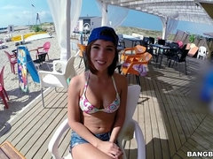 Enthousiasteling, Grote kont, Bruinharig, Handbeurt, Hardcore, Hd, Natuurlijke tieten, Openbaar