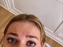 College Blonde Rough Mouth Fuck