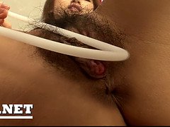 Ameri Ichinose, the tightest Japanese pussy, squirts like crazy while getting her pussy pounded