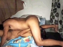 Asiatique, Couple, Éjaculation interne, Fait maison, Léchez, Chatte, Claque, Nénés