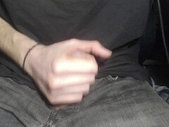 Leie, Grosser schwanz, Schwanz, Riesenschwanz, Jeans, Masturbation, Monster, Solo