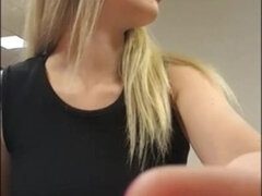 Leie, In den arsch, Grosser arsch, Blondine, Hochschule, Pov, Öffentlich, Student