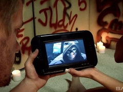 アナル, ブロンド, フェティッシュ, のぞき穴, 三人