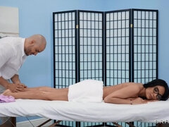 Anal, Culo, Negro, Pies, Gafas, Tetas naturales, Aceite, Coño