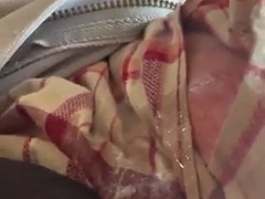 Jerking off in a pair of baseball pants - borrowed from the corporal so I tried to get all my cum on the sarges boxers but oops